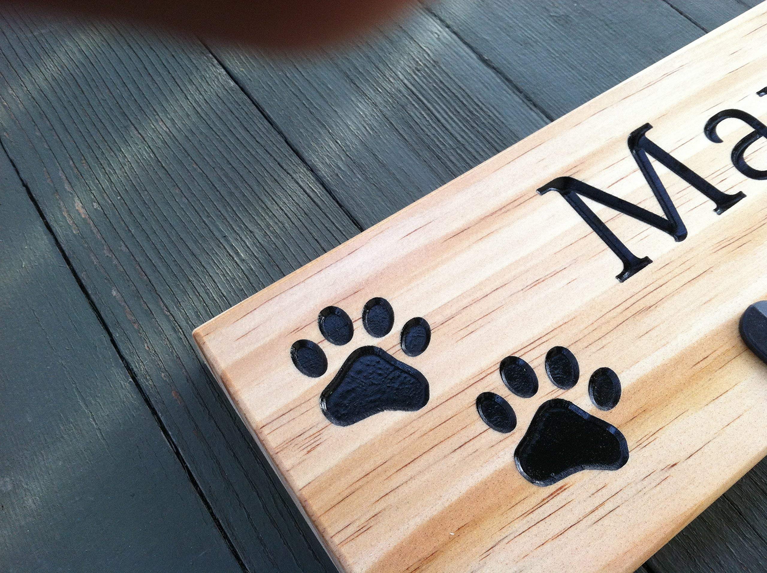 Personalized Dog Leash Holder Wall Mount - Durable Pet Leash Hooks & Hanger for Home Entryway, Garage, or Backyard - Perfect for Organizing Dog Leashes, Collars, and Accessories