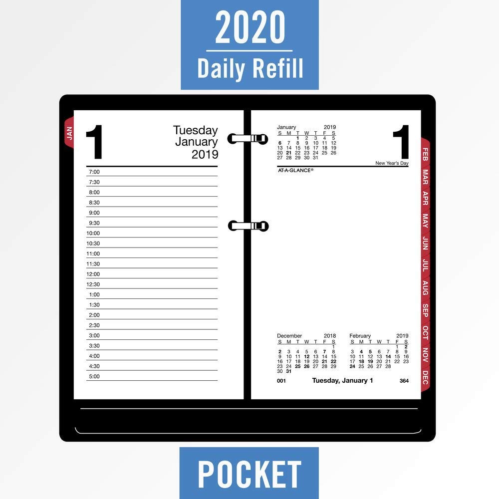 AT-A-GLANCE AAGE71750 2024 Desk Calendar Refill - Monthly Planner Pages for Office, Home & School Organization | Perfect for Professionals, Students & Home Use