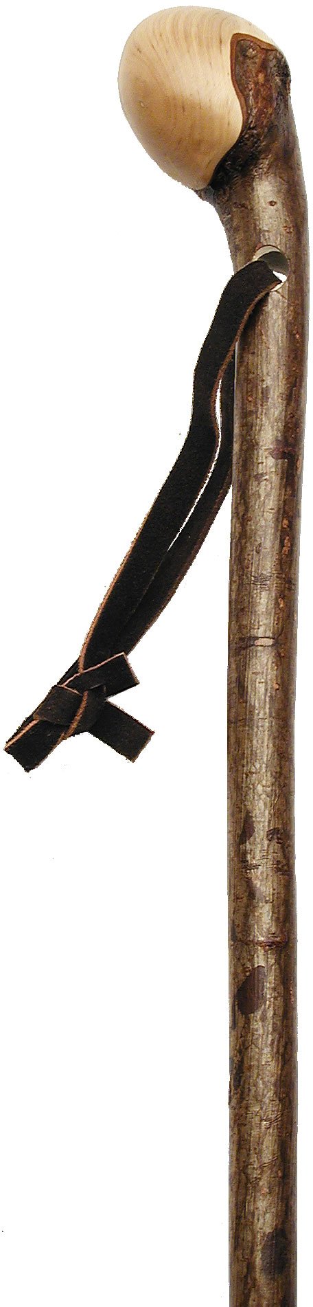 Premium Hazel Root Knob Walking Cane - Handcrafted Wooden Hiking Stick for Men & Women - Ideal for Outdoor Hiking, Trekking, and Elderly Support