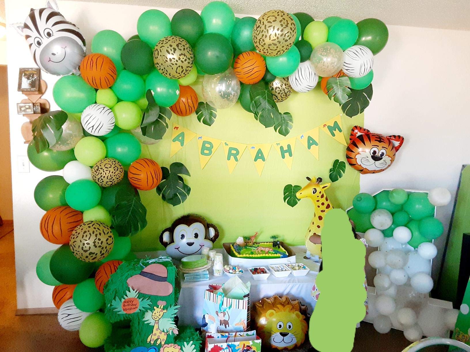 44-Piece Tiger Stripes Balloon Set - 40 Latex Balloons & 4 Foil Balloons for Jungle Theme Party Decorations | Perfect for Birthday, Baby Shower, and Safari-Themed Events