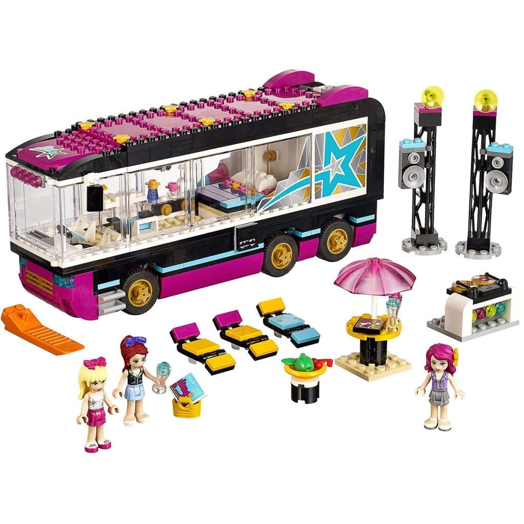 LEGO Friends 41106 Pop Star Tour Bus Building Toy Set - Creative Play for Kids Ages 6-12 | Perfect for Birthday Gifts & Pretend Music Adventures