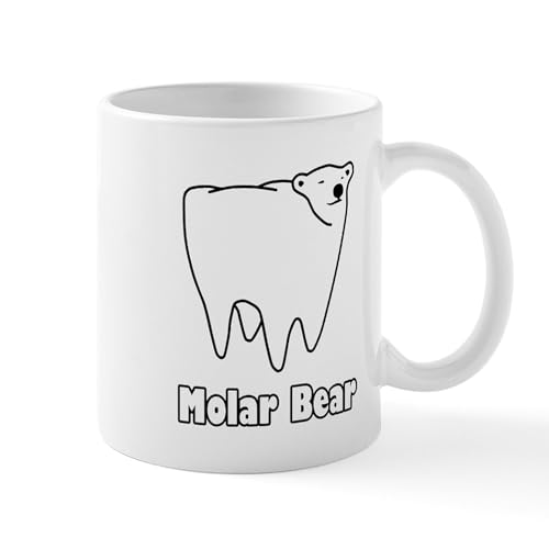 White - Molar Bear Polar Tooth Bear Mugs