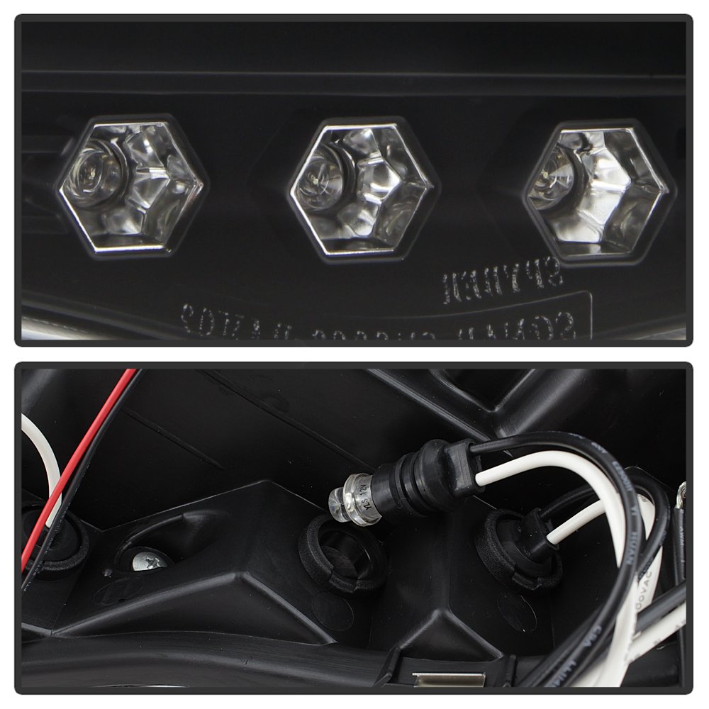 XTune LED Halo Headlights for Dodge Ram 1500 2002-2005 - Black/Clear Lens - High Performance Replacement Headlights for Night Driving & Off-Road Adventures