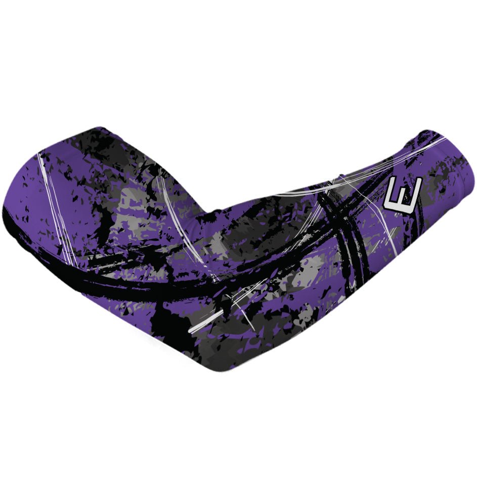 Wicked Purple Arm Sleeve - UV Protection & Compression Support for Basketball, Running & Outdoor Sports