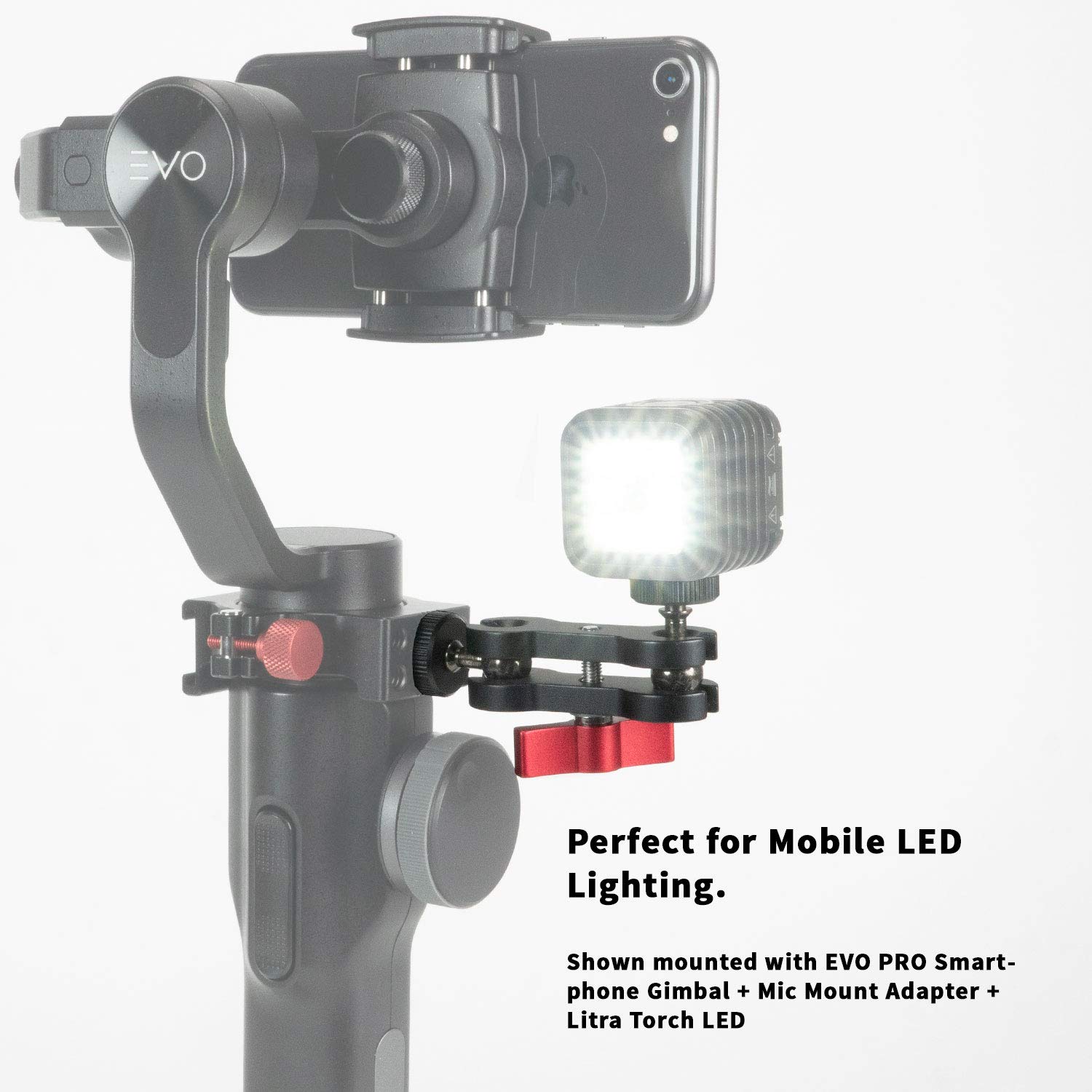 Mini Pro-Mount Swivel Magic Arm - 1/4-20 UNC Camera Mounting Bracket with 360° Rotation for DSLR Cameras, LED Lights, Microphones - Perfect for Vlogging, Photography & Studio Accessories