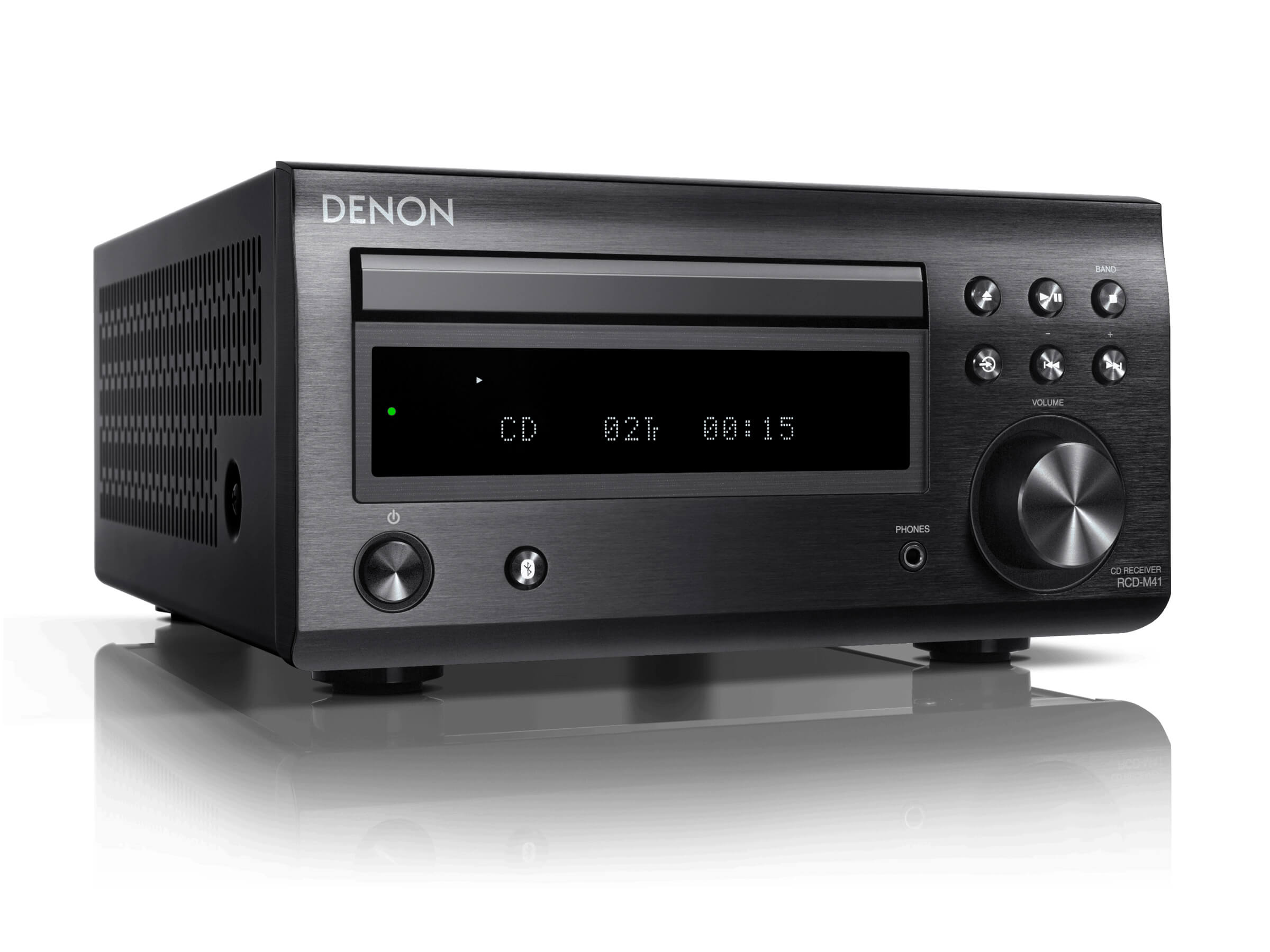 Denon D-M41 Mini Hi-Fi System with CD Player, Bluetooth, and AM/FM Radio - Perfect for Home Audio, Office, and Small Spaces