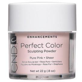 CND Perfect Color Powder - Pure Pink Sheer 0.8 oz Nail Polish for Professional Salon & At-Home Manicures