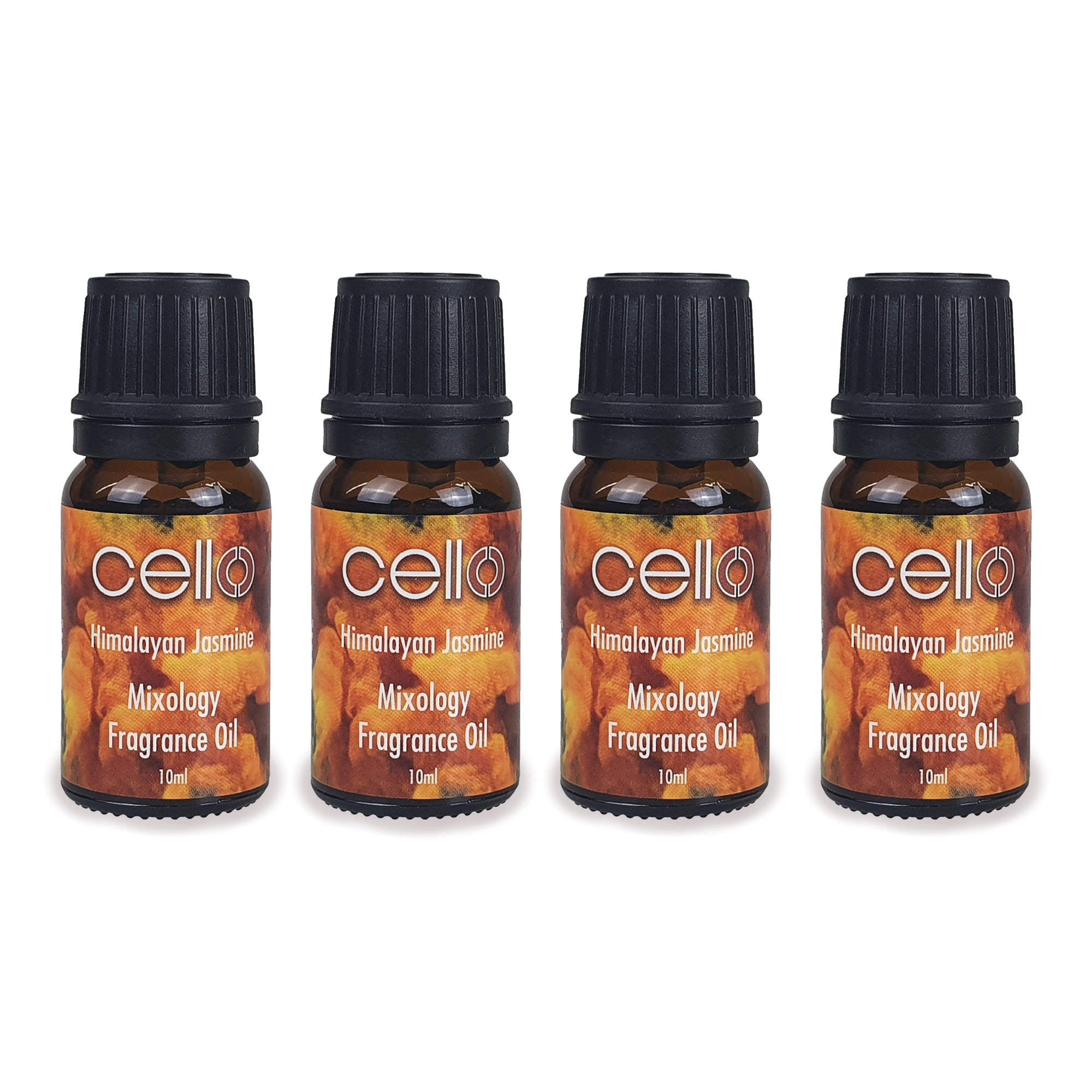 Premium Cello Mixology Fragrance Oil Set - 4 Pack Himalayan Jasmine Scented Aromatherapy Oils for Diffusers, Candles & Home Spa Relaxation