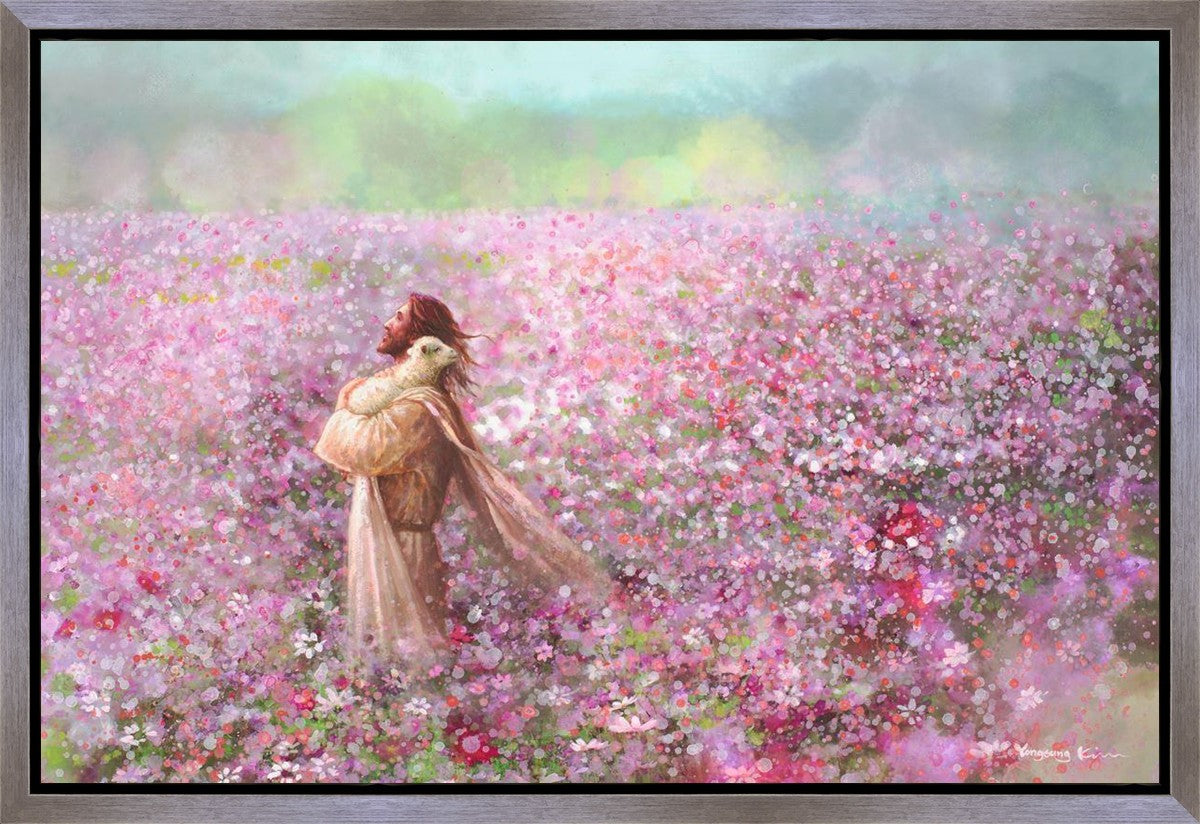 Calming Embrace Gallery Wrap Canvas Art - Handmade Modern Wall Decor for Living Room, Bedroom & Office - Perfect for Home Decor & Gifting