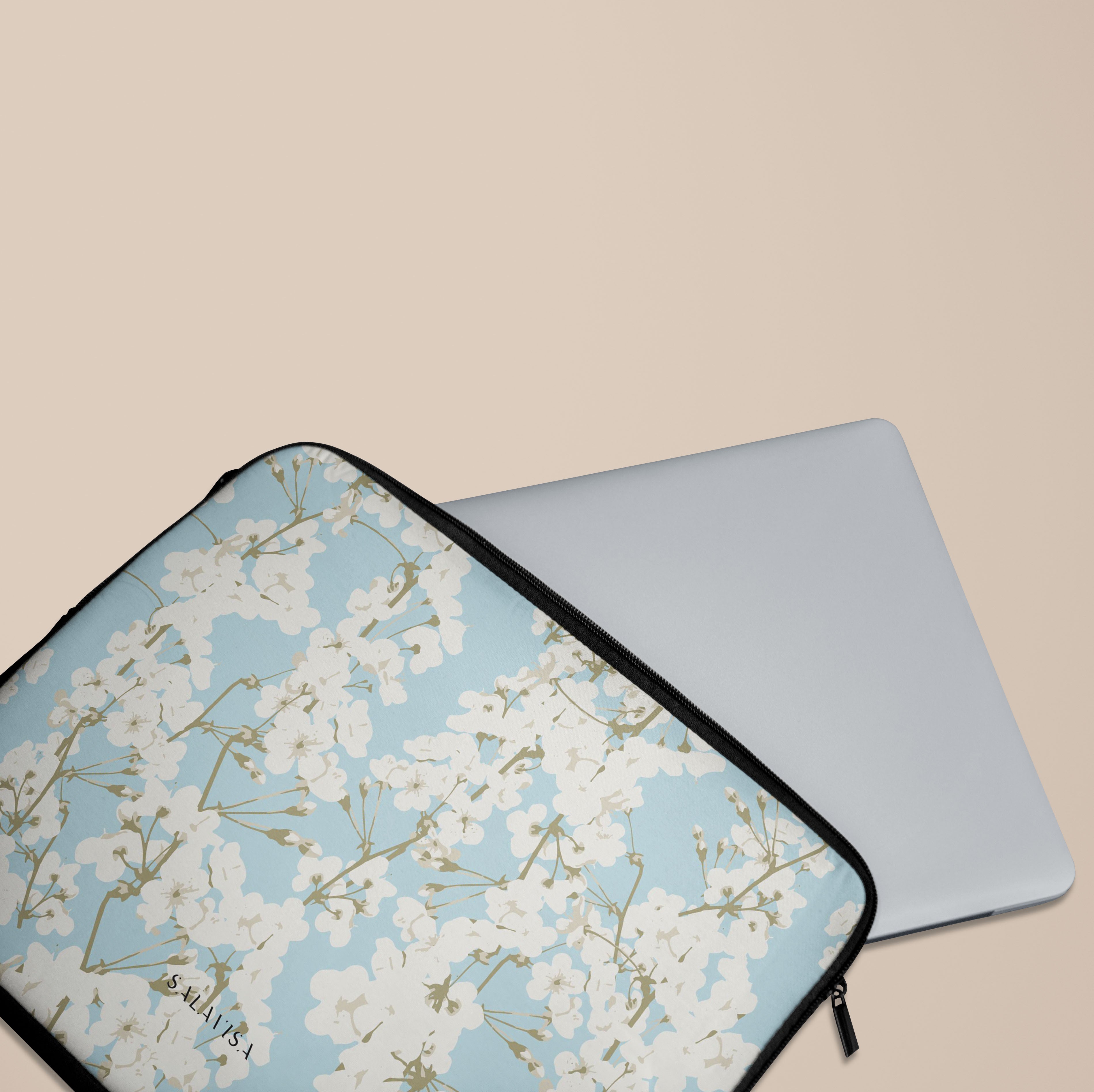 Premium Spring Apple Flower Laptop Sleeve Case - Stylish Protective Cover for MacBook Air/Pro 13-15 Inch - Perfect for Work, School & Travel Accessories