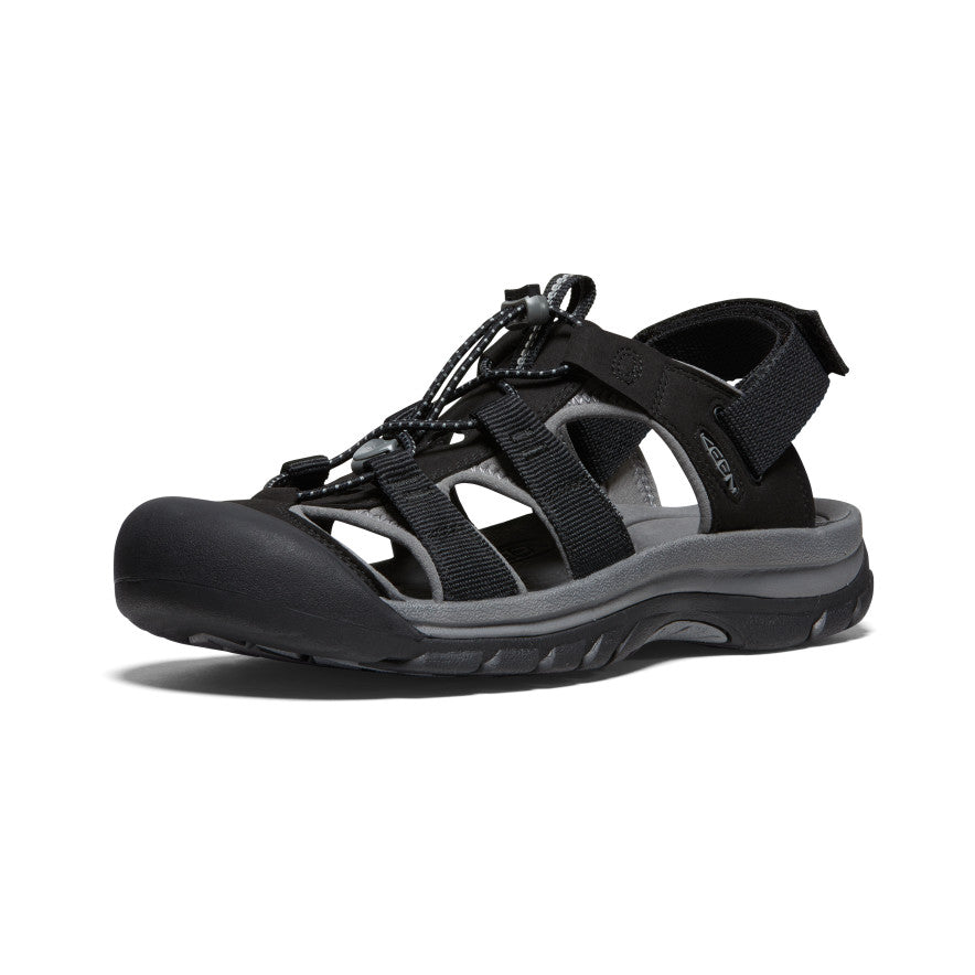 Men's Rapids H2 Sandal - Waterproof Hiking Sandals for Men, Lightweight & Durable Outdoor Adventure Footwear (Black/Steel Grey) - Perfect for Camping, Beach, and Trail Walking
