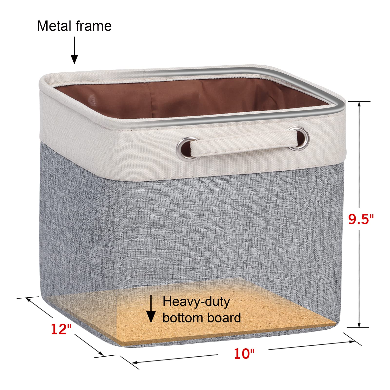 Foldable Storage Bin Collapsible Basket 12