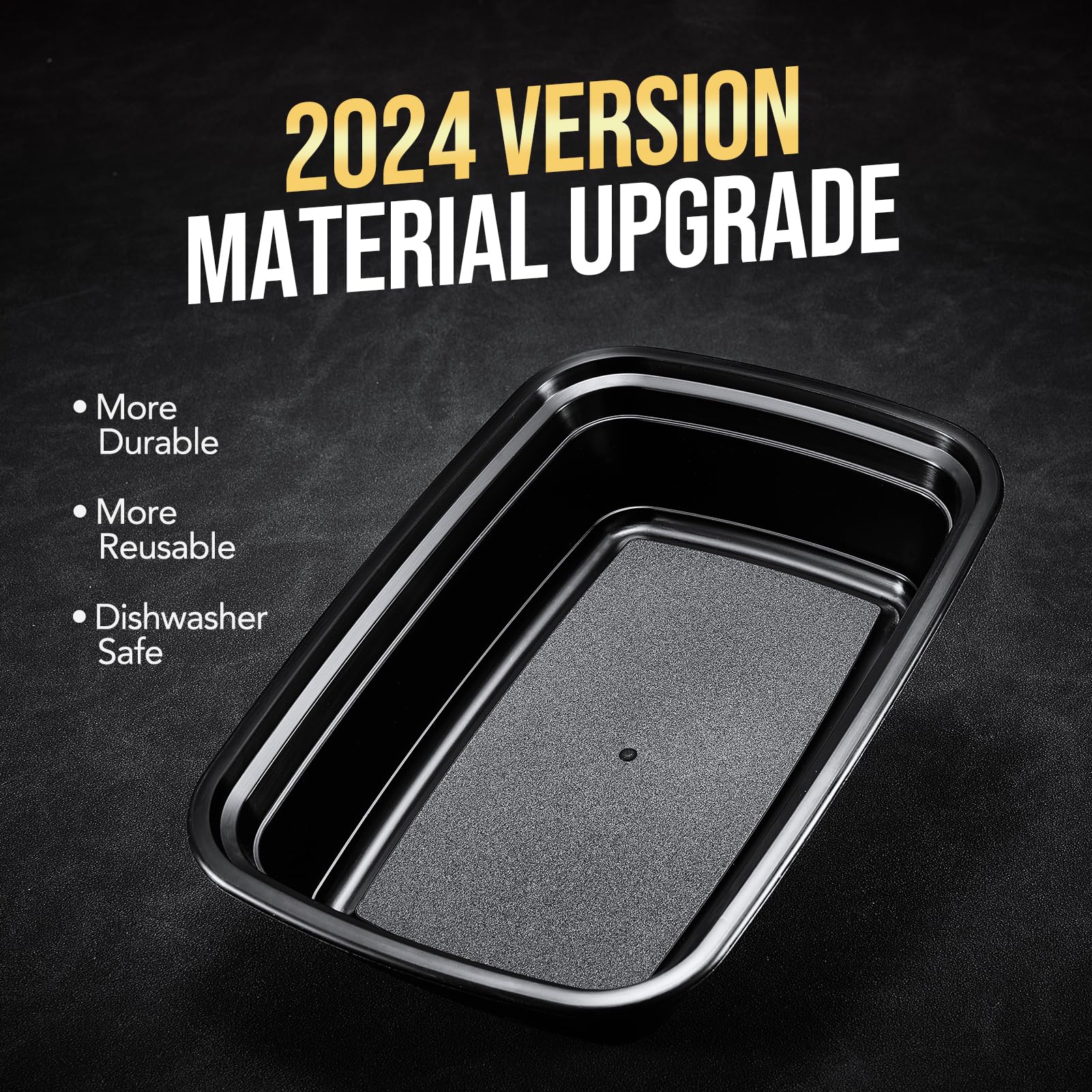 50-Pack 34oz Reusable Meal Prep Containers with Lids - BPA-Free, Leakproof & Microwave/Dishwasher/Freezer Safe Plastic Food Storage Containers - Perfect for Meal Prepping, Leftovers & Takeout - Black