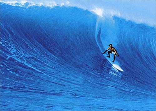 Avanti Press Surfing Waimea Bay America Collection Friendship Greeting Card - Perfect for Beach Lovers, Surf Enthusiasts & Sending Warm Wishes