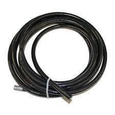 Fragola 8AN PTFE Lined Stainless Steel Braided Hose - Black 6000 Series, 20 Feet (602028) - High Performance Fuel & Oil Hose for Racing, Automotive & Marine Applications