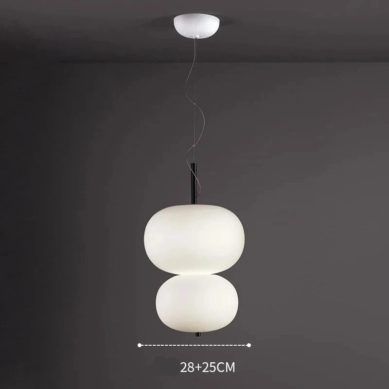 Modern Glass Ball LED Pendant Light - Dimmable Hanging Fixture for Kitchen Island, Dining Room & Bedroom Decor