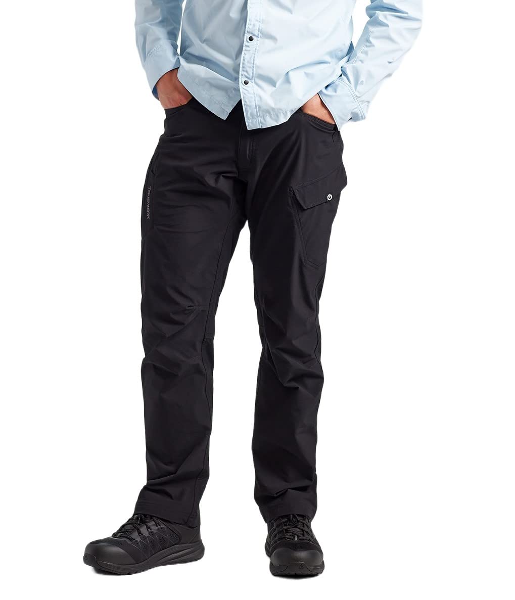 TRUEWERK Men's Work Pants - T1 WerkPants Relaxed Fit, Lightweight & Breathable, Moisture-Wicking Tactical Cargo Pants with 4-Way Stretch for Construction, Hiking & Outdoor Activities