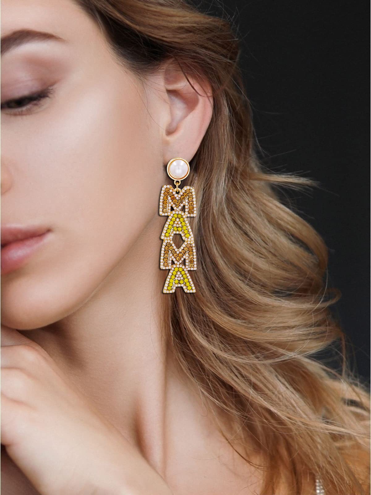 Sparkling Rhinestone Crystal Dangle Earrings for Women - Elegant Long Statement Jewelry Gift for Mom, Birthday, Mother's Day | Perfect for Parties, Weddings & Special Occasions