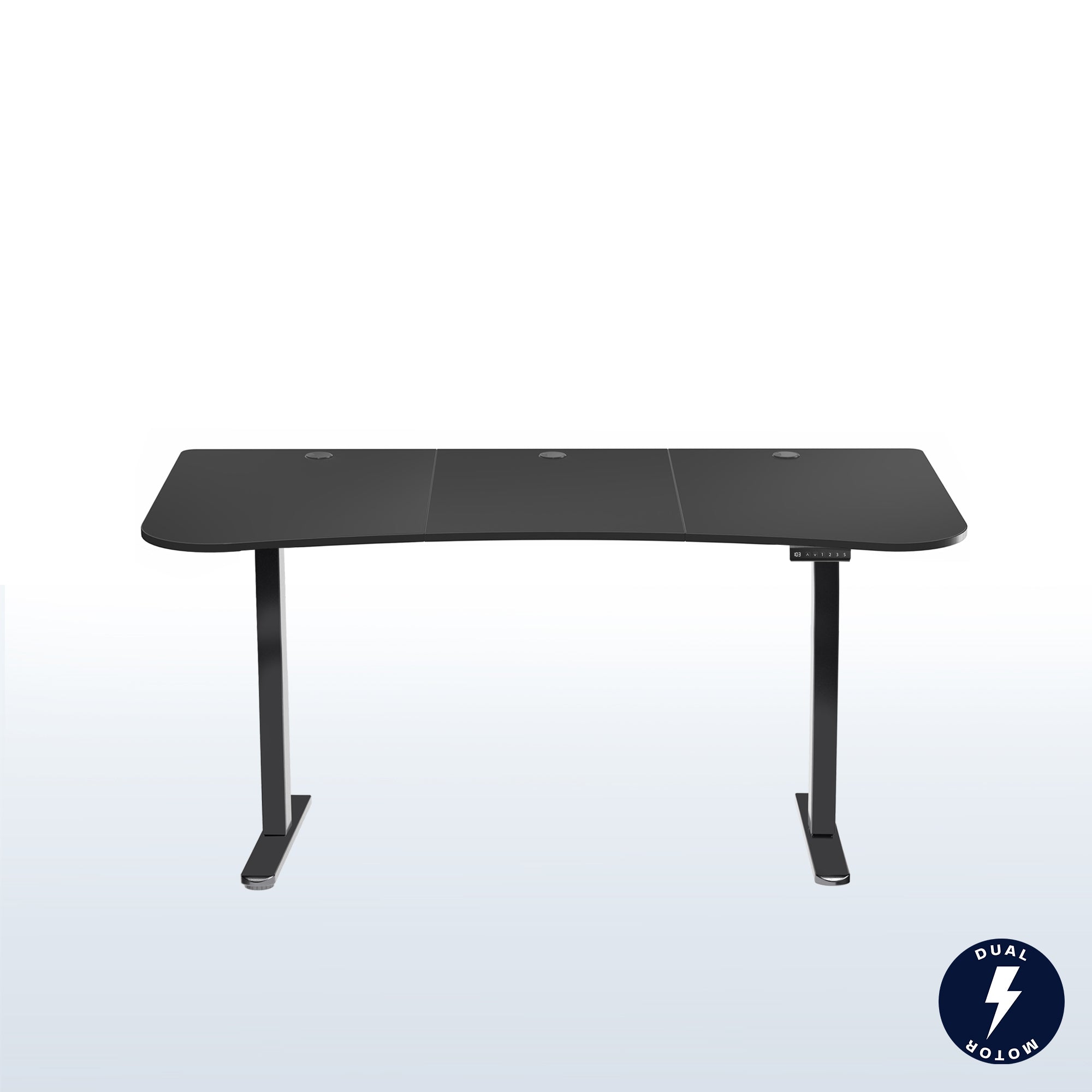 2B Series 63 x 32 Inch Dual Motor Standing Desk with Memory Controller - Adjustable Height Electric Desk for Home Office, Gaming & Workspace Ergonomics