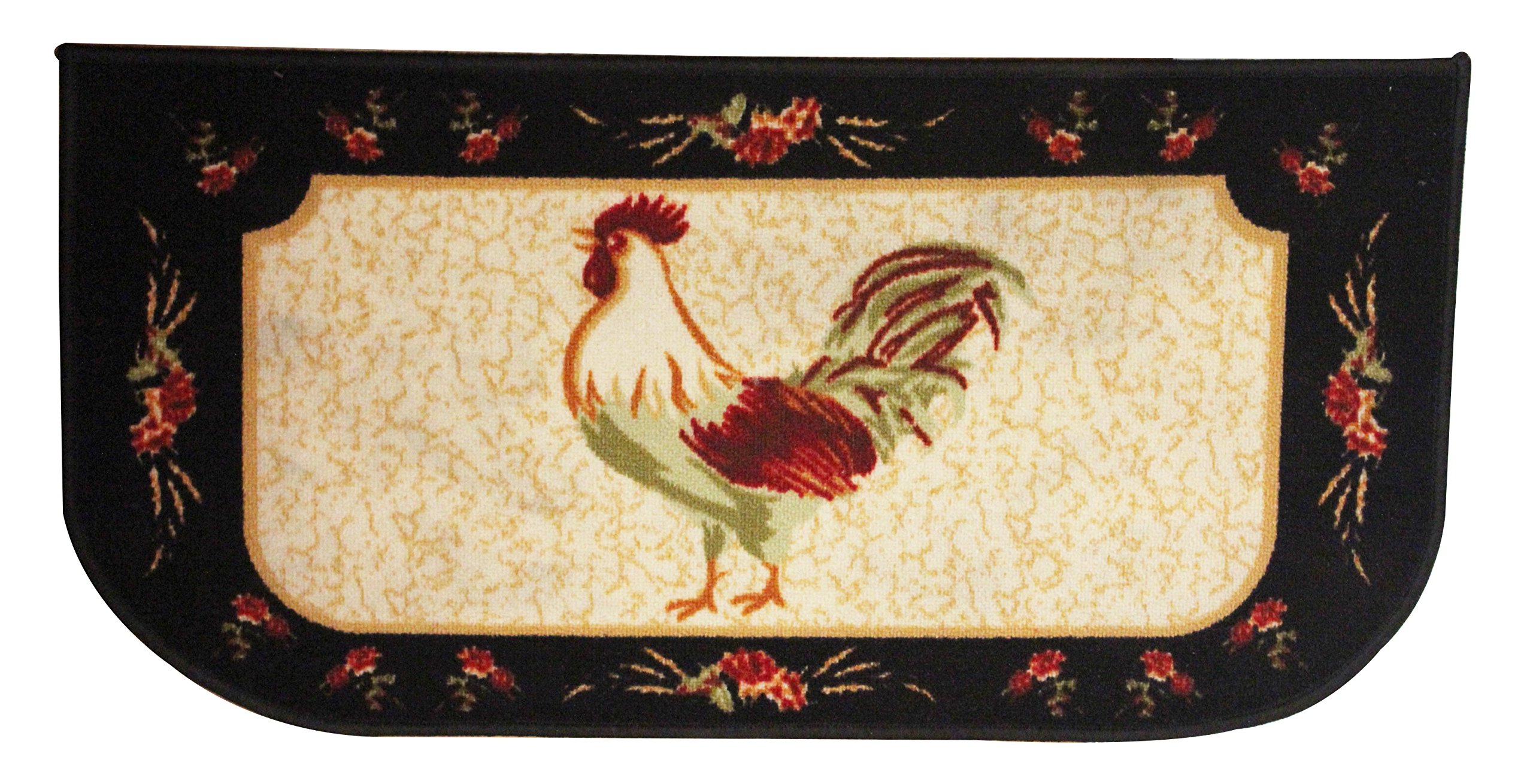 Kashi Home Rooster Series Non-Slip Kitchen Rug 18