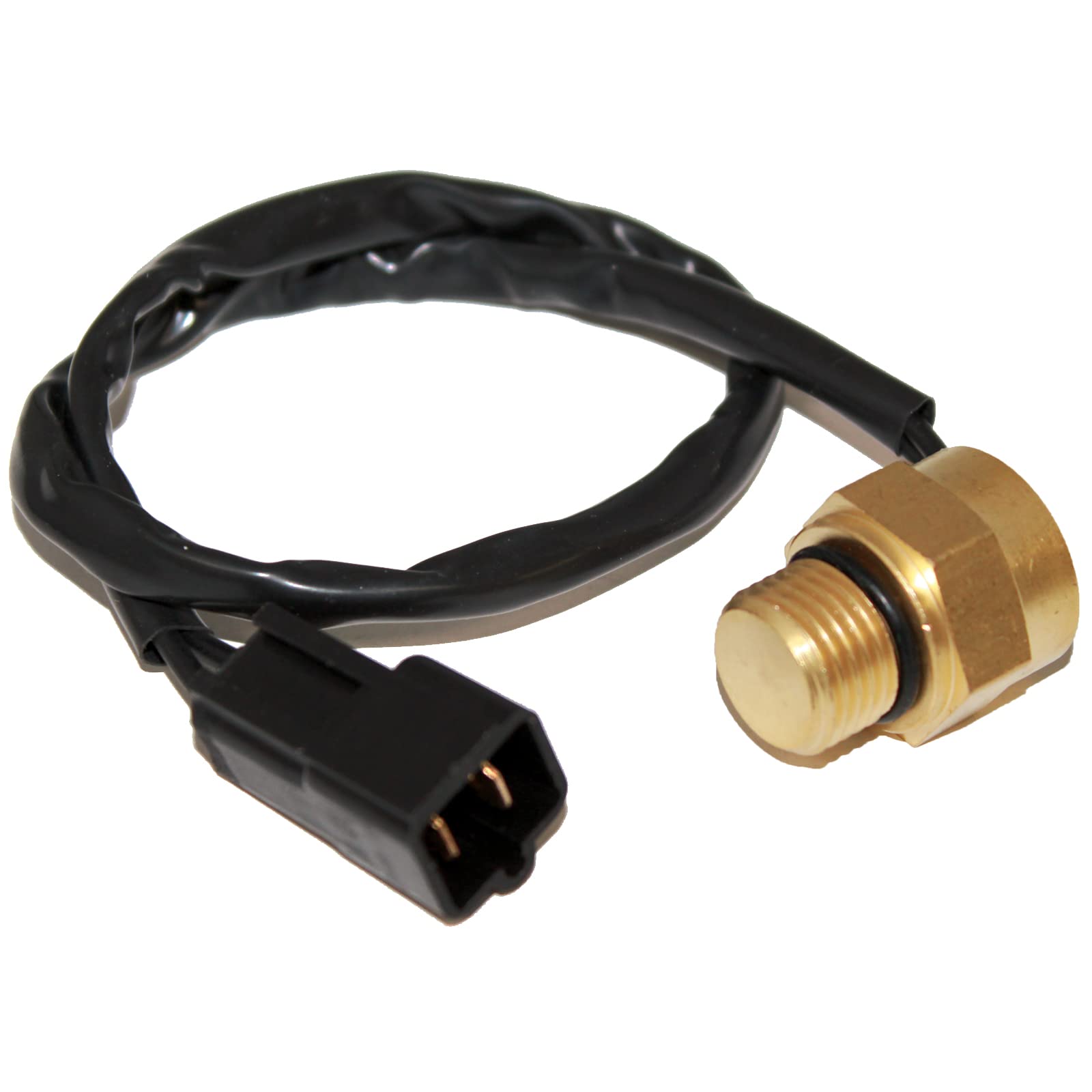 Caltric High-Performance Radiator with Heat Sensor - Compatible with Polaris 1240045, 1240533, 4010161 - Perfect for ATV, UTV & Off-Road Vehicle Cooling Systems
