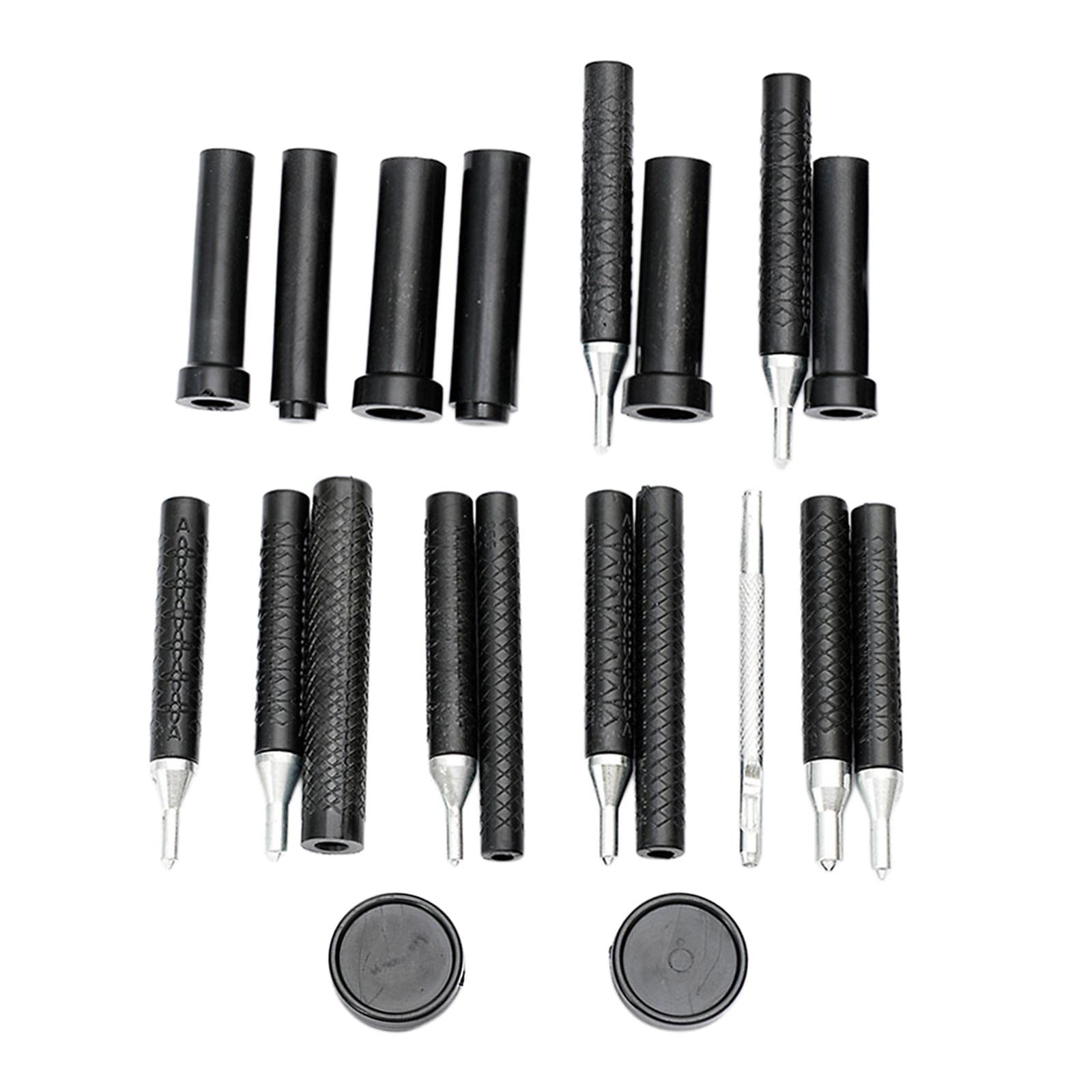 Gepnoo Professional Metal Snap Button Install Tool Kit - Heavy Duty Punch Tool for DIY Crafts, Leatherworking & Clothing Repair - Perfect for Jeans, Jackets, Bags & Accessories