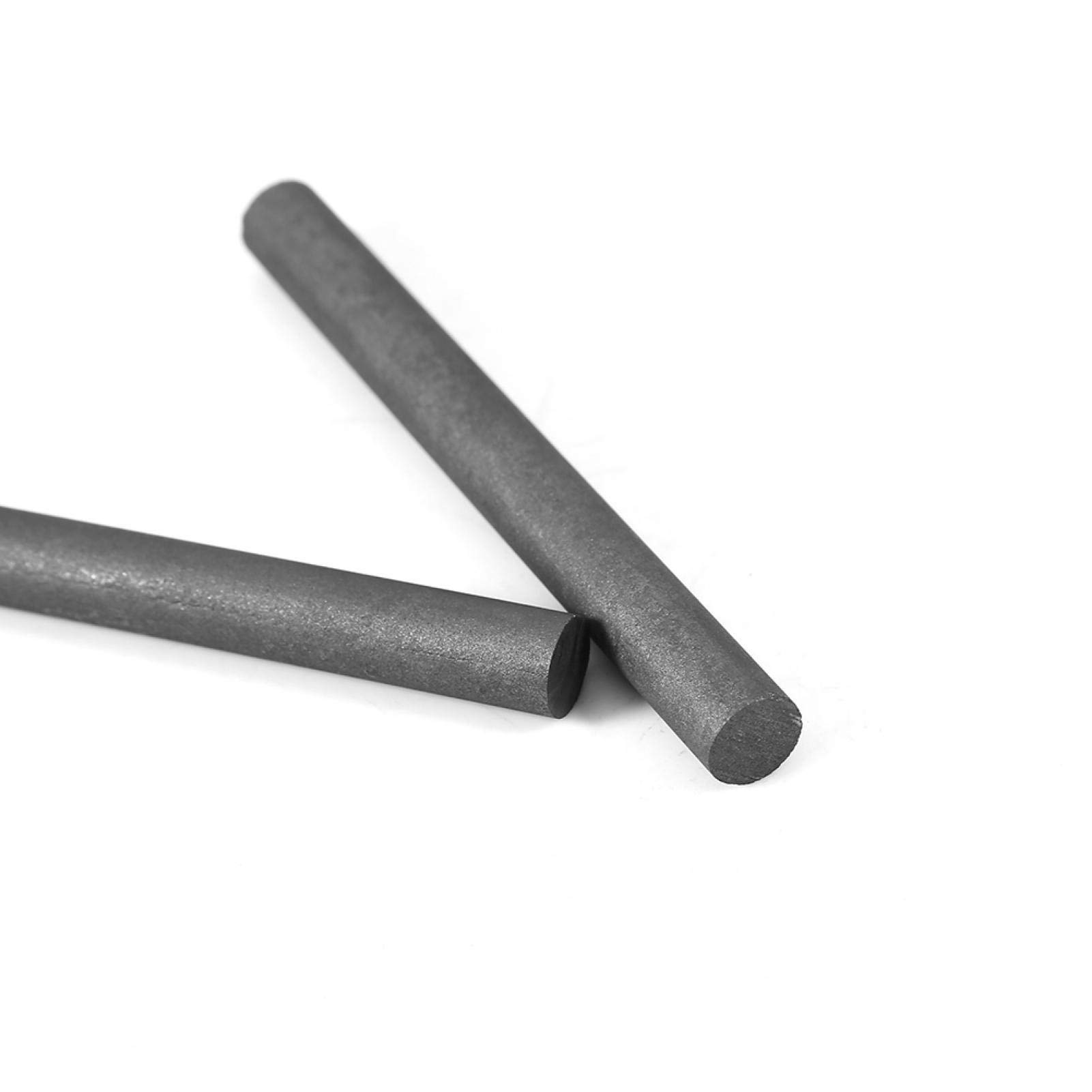 High Purity 99.9% Graphite Rods - 5Pcs Black Graphite Electrode Cylinders (100mm Length x 10mm Diameter) for Metallurgy, Machinery & Electronics - Ideal for EDM, Welding & DIY Projects