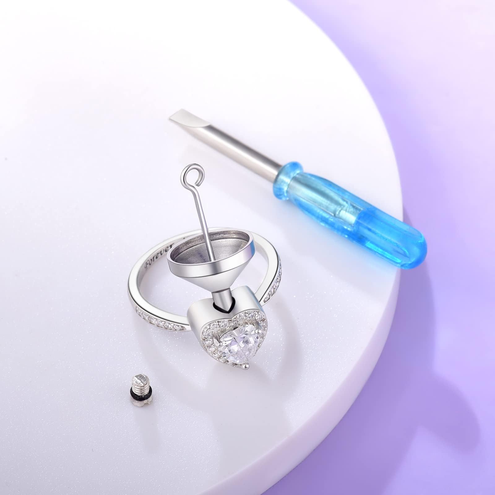 Stainless Steel Mini Funnel Set for Urn Cremation Jewelry - Perfect for Filling Memorial Keepsakes, Ashes Rings & Pendants, Also Works with Perfume Bottles | Funeral Memorial & Home Fragrance Use