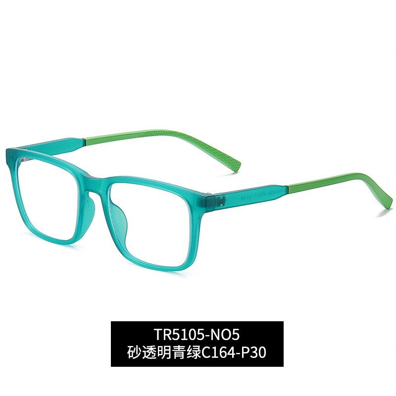 Bclear Kids Square Full Rim Silica Titanium Eyeglasses WD5105 - Durable & Lightweight Children's Glasses for School, Reading & Daily Wear