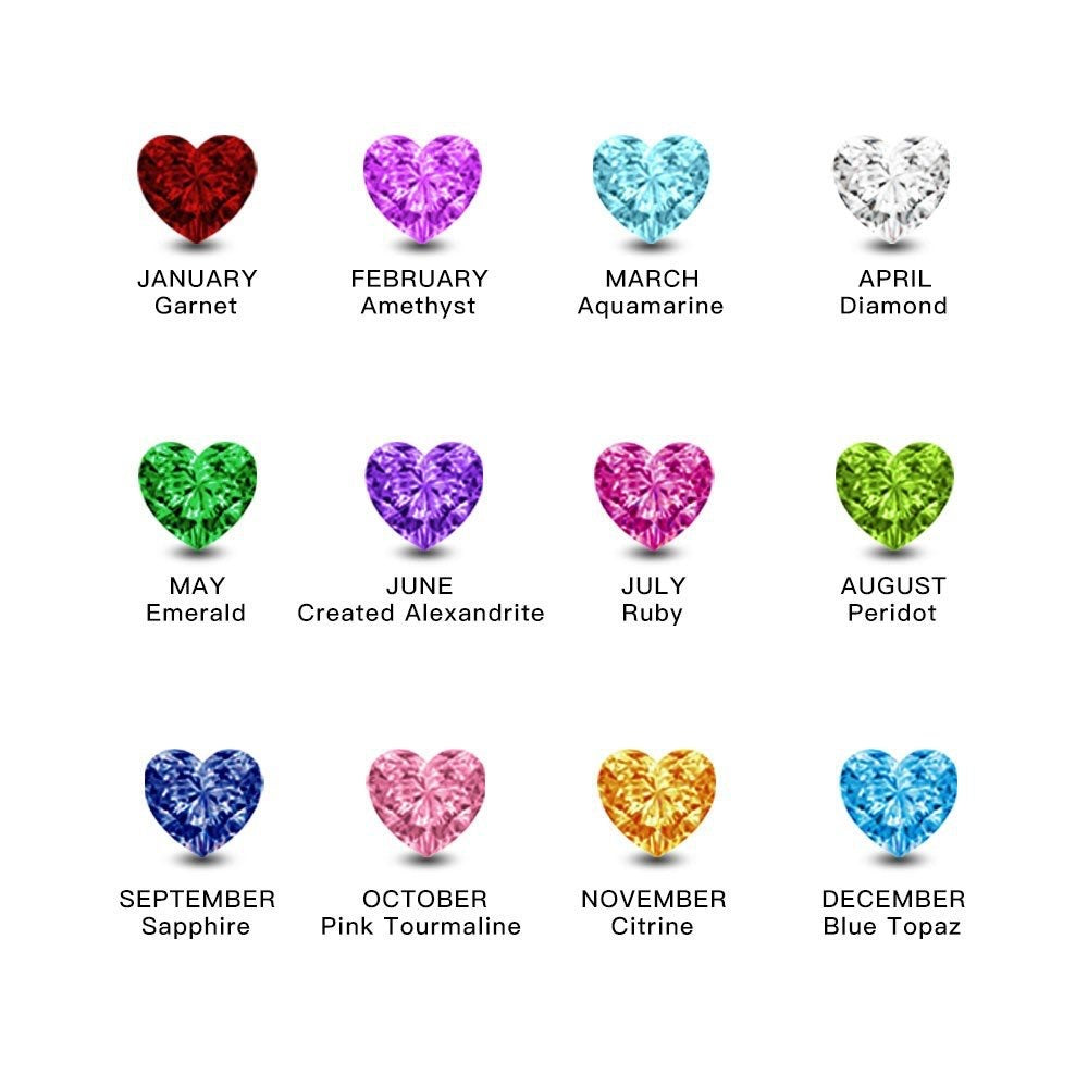Birthstone Charm Necklace for Teenagers & Kids | Personalized Jewelry Gift for Girls & Boys | Perfect for Birthdays, Holidays & Special Occasions
