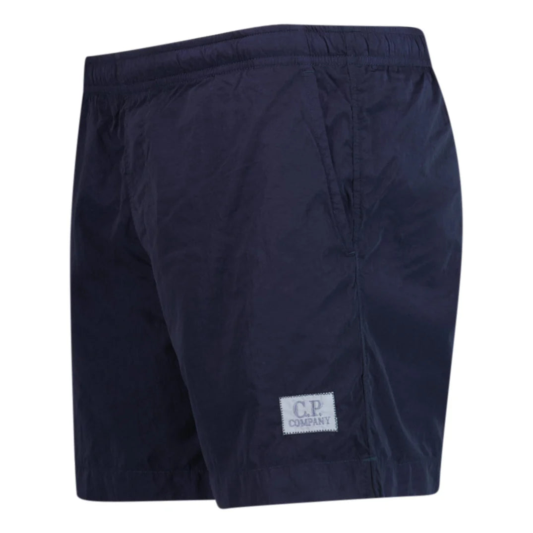 CP Company Men's Chrome Patch Logo Swim Shorts - Quick-Dry, Comfortable Swim Trunks for Beach, Pool & Summer Activities