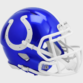 Indianapolis Colts Flash Speed Mini Helmet - Collectible NFL Football Memorabilia for Fans & Display - Perfect for Home, Office, or Game Day Decor