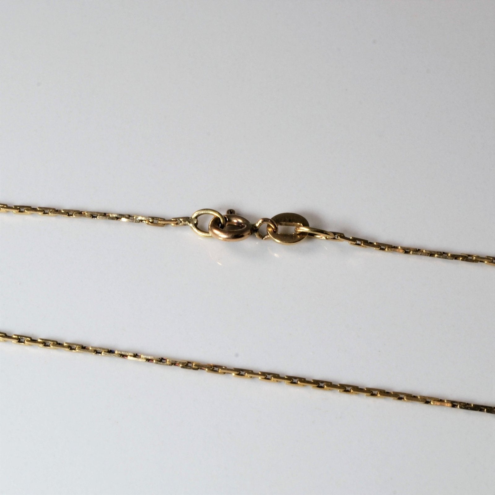 10K Yellow Gold Box Chain Necklace for Women - 18 Inch Durable & Hypoallergenic - Perfect for Everyday Wear, Gifts & Special Occasions