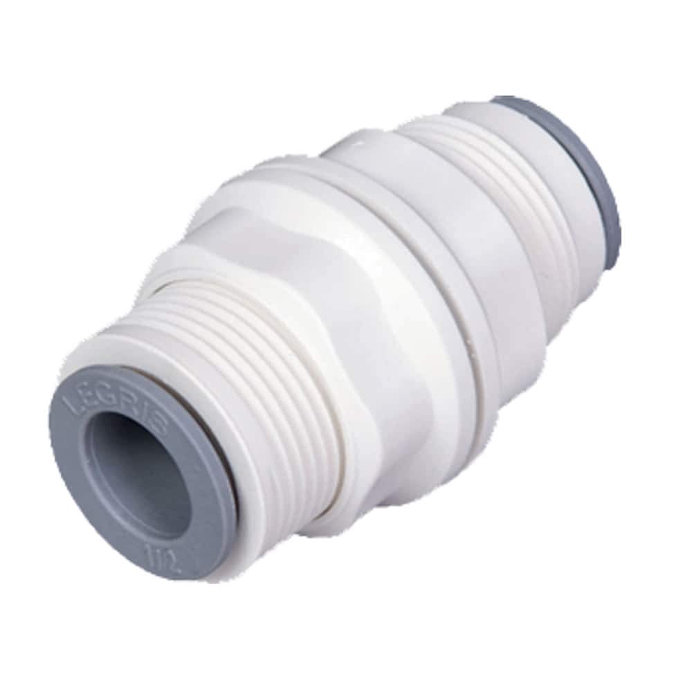 6316 56 00WP2-pk5 LIQUIfit Bulkhead Union Fitting - Polymer Body, 1/4