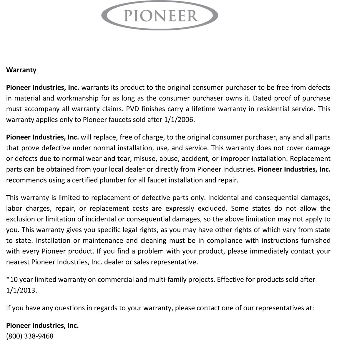 Pioneer 2AM700-ORB Deck Mount Pot Filler Faucet - Oil Rubbed Bronze Finish - Ideal for Kitchen Sink, Stove & Cooking Area