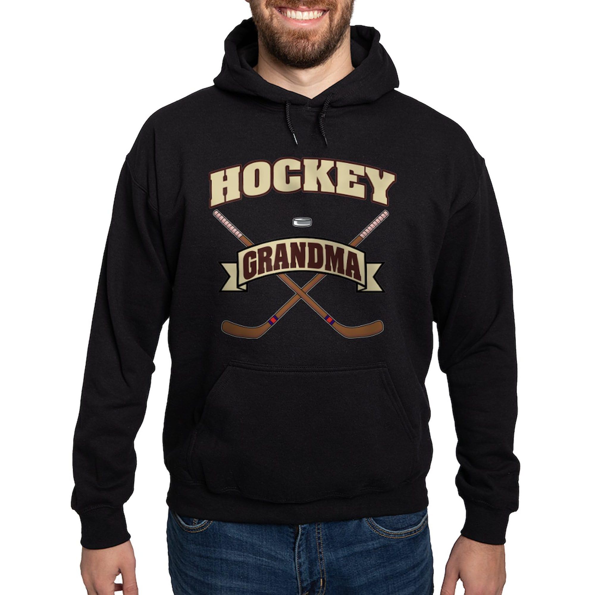 Hockey Grandma Hoodie for Men - Dark Regular Fit Pullover Sweatshirt | Perfect for Games, Gifts & Casual Wear
