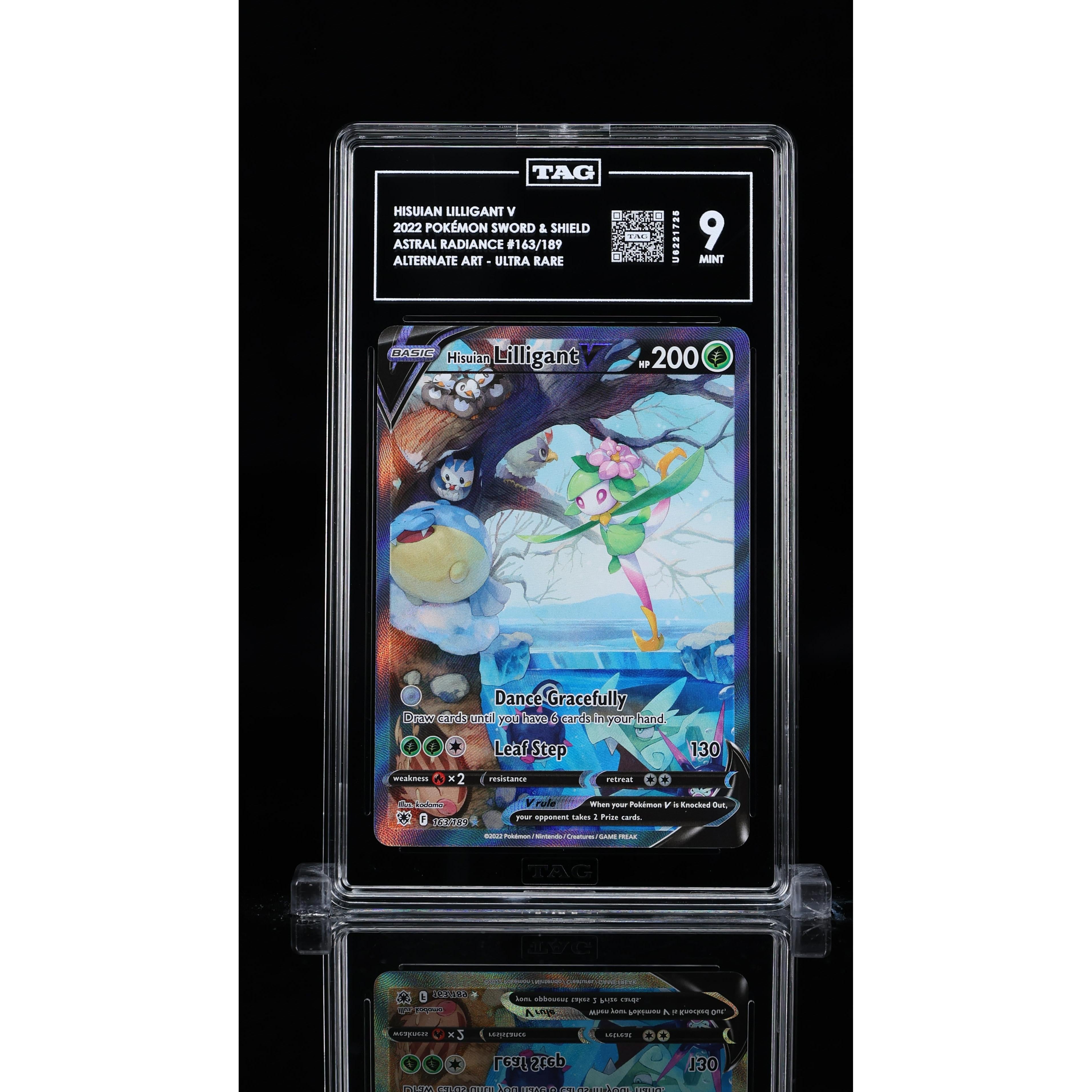 2022 Pokemon Astral Radiance Hisuian Lilligant V Alt Art 163/189 TAG 9 - Rare Trading Card for Collectors & Pokemon TCG Battles