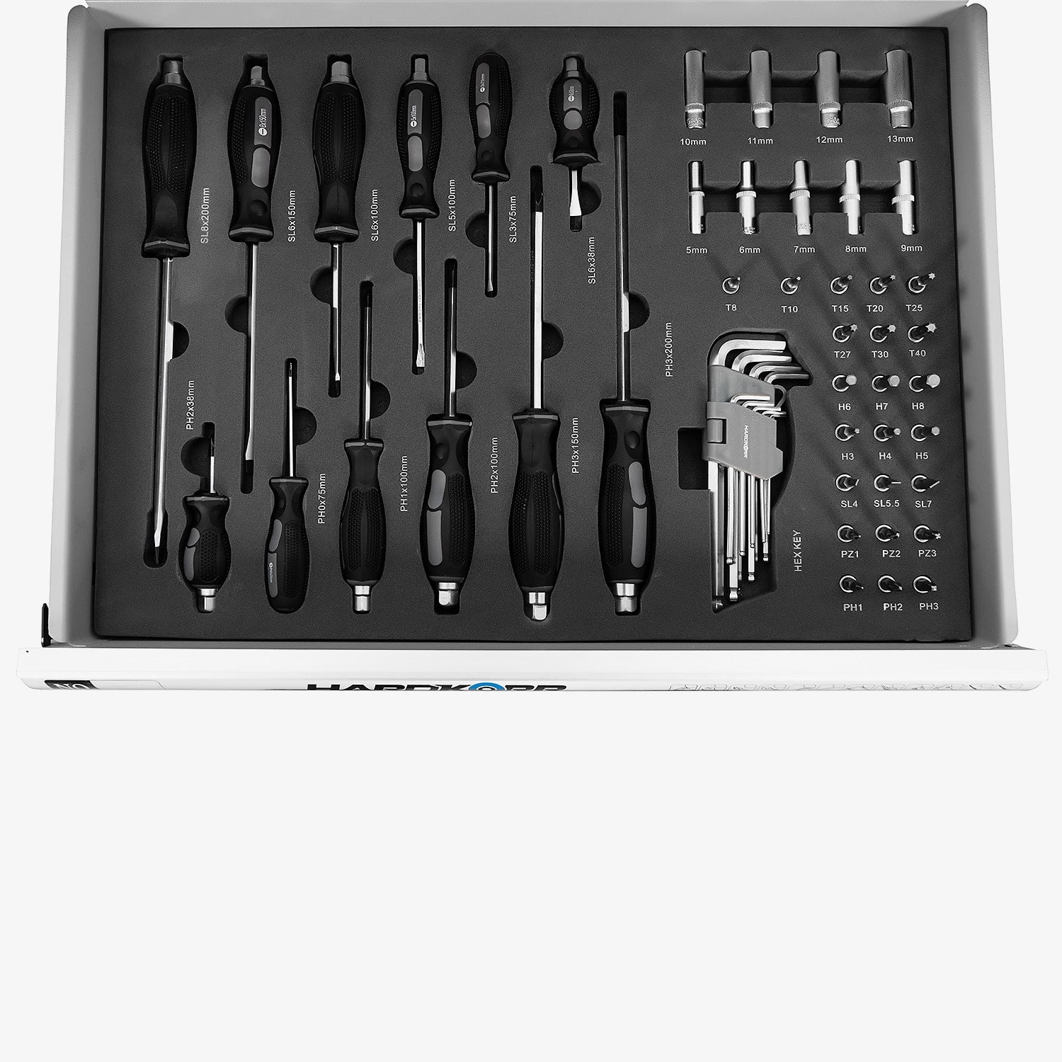 160-Piece Heavy-Duty Workshop Tool Set with Rolling Tool Cabinet - Professional Mechanic Tools for Home & Auto Repair - Perfect for DIY Projects, Garage Organization, and Professional Use - Hardkorr Australia