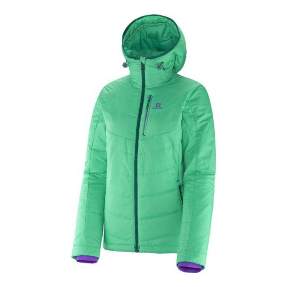 Salomon Women's Insulated Hooded Jacket - Waterproof Winter Coat for Hiking, Skiing & Outdoor Activities
