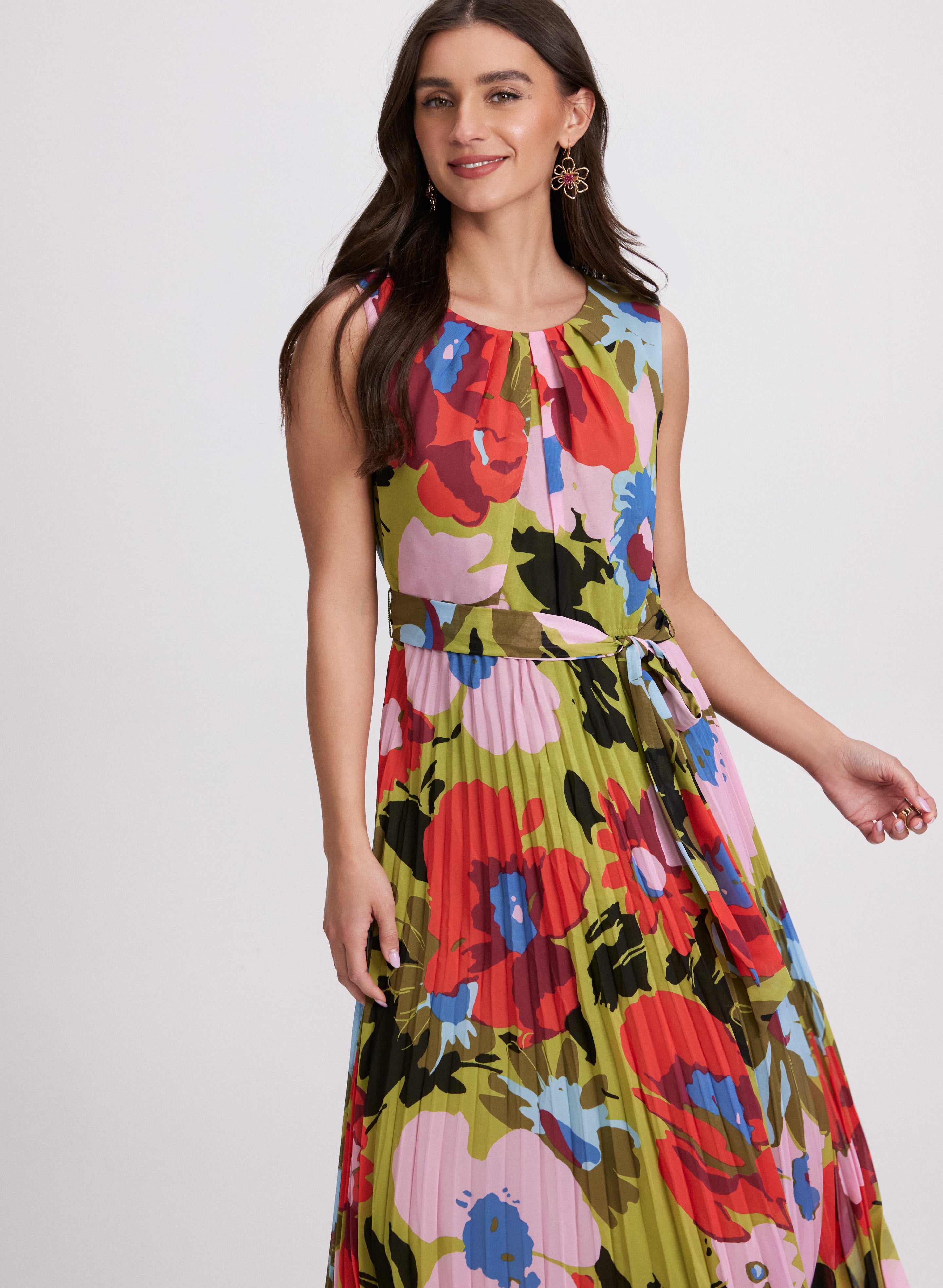 Floral Maxi Dress for Women - Elegant Long Summer Dress with Flowy Skirt | Perfect for Beach, Vacation, and Outdoor Parties