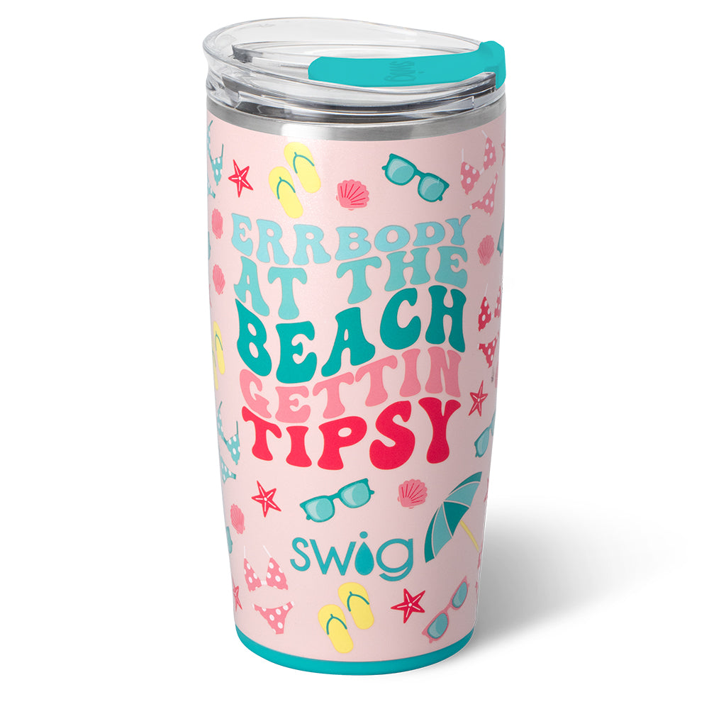 22oz Insulated Stainless Steel Tumbler - Double Wall Vacuum Cup for Hot & Cold Drinks - Perfect for Beach, Pool, Travel & Outdoor Activities