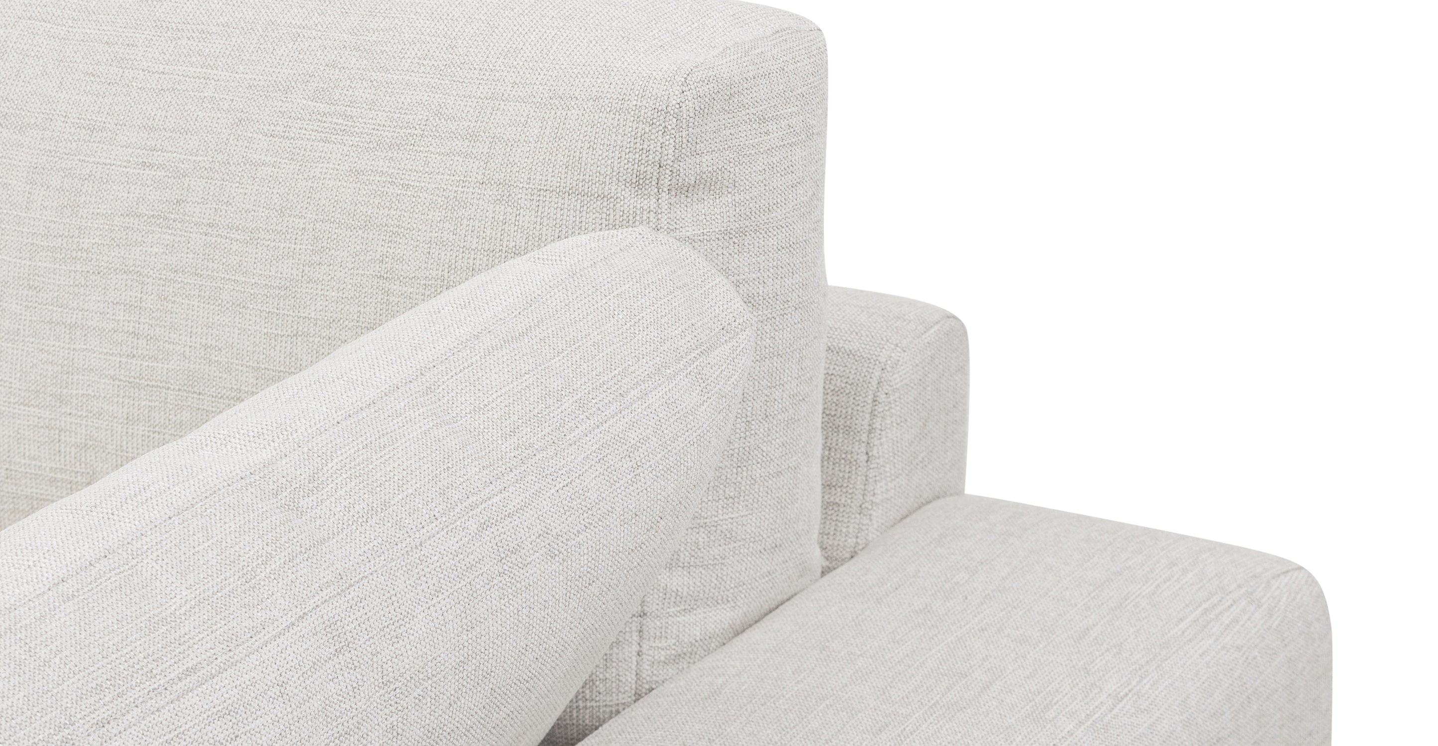 Malaga Right Facing Sectional Sofa - Modern L-Shaped Couch with Reversible Chaise for Living Room, Family Room & Home Theater | Comfortable Fabric Upholstery