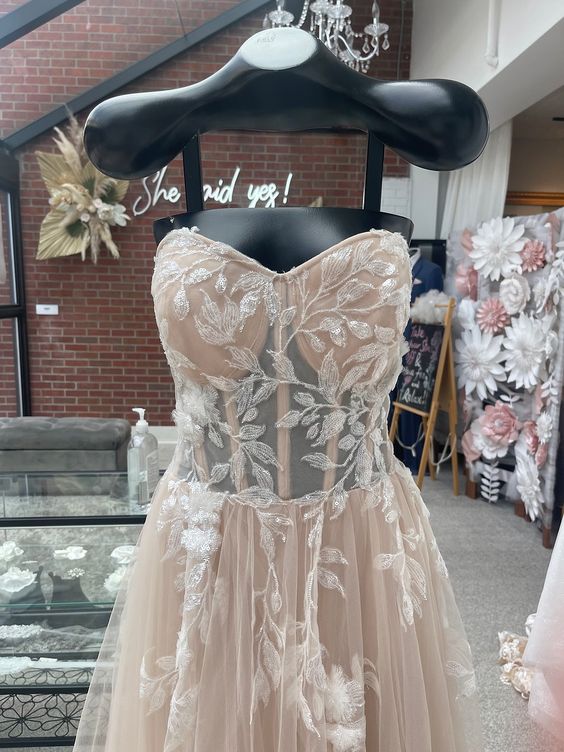 Wtoo Austin Gown - Elegant Wedding Dress with Lace Details | Perfect for Bridal Ceremonies, Formal Events & Special Occasions