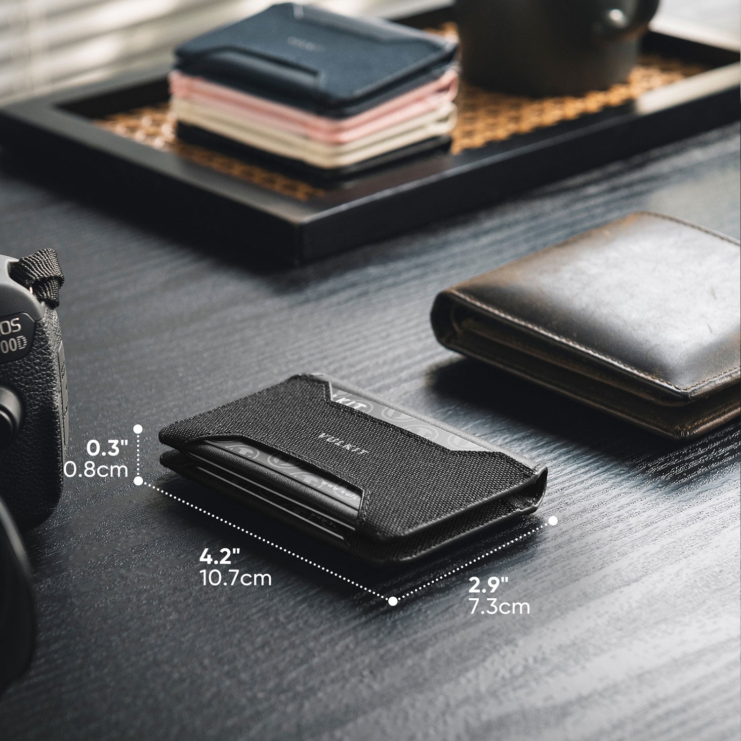 VW125 RFID Blocking Magnetic Card Holder - 6 Slots Slim Wallet for Men & Women | Secure Contactless Credit Card Protector | Perfect for Travel, Business & Everyday Use