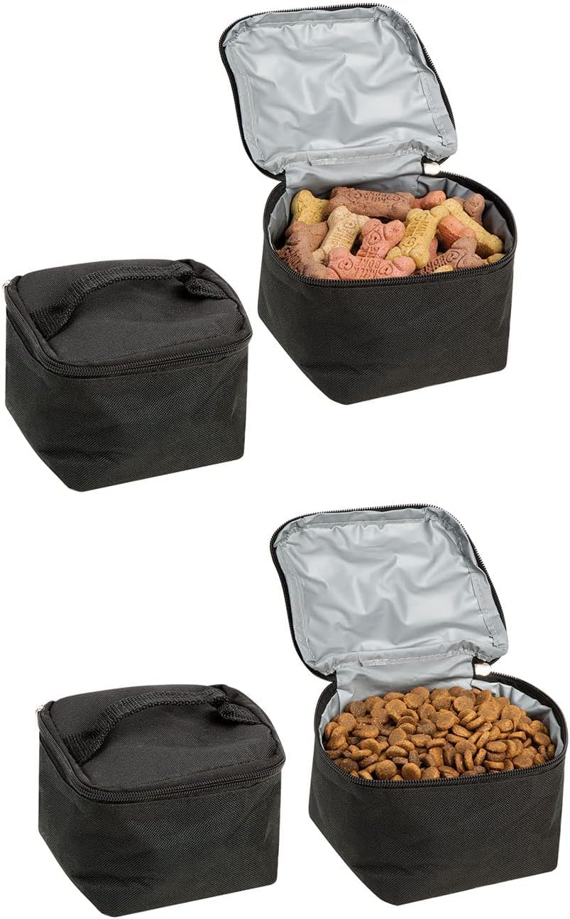 Etna Pet Travel Backpack - 5-Piece Cat & Dog Food Storage Set with Collapsible Bowls & Poop Bag Dispenser | Portable Pet Carrier for Hiking, Camping & Road Trips