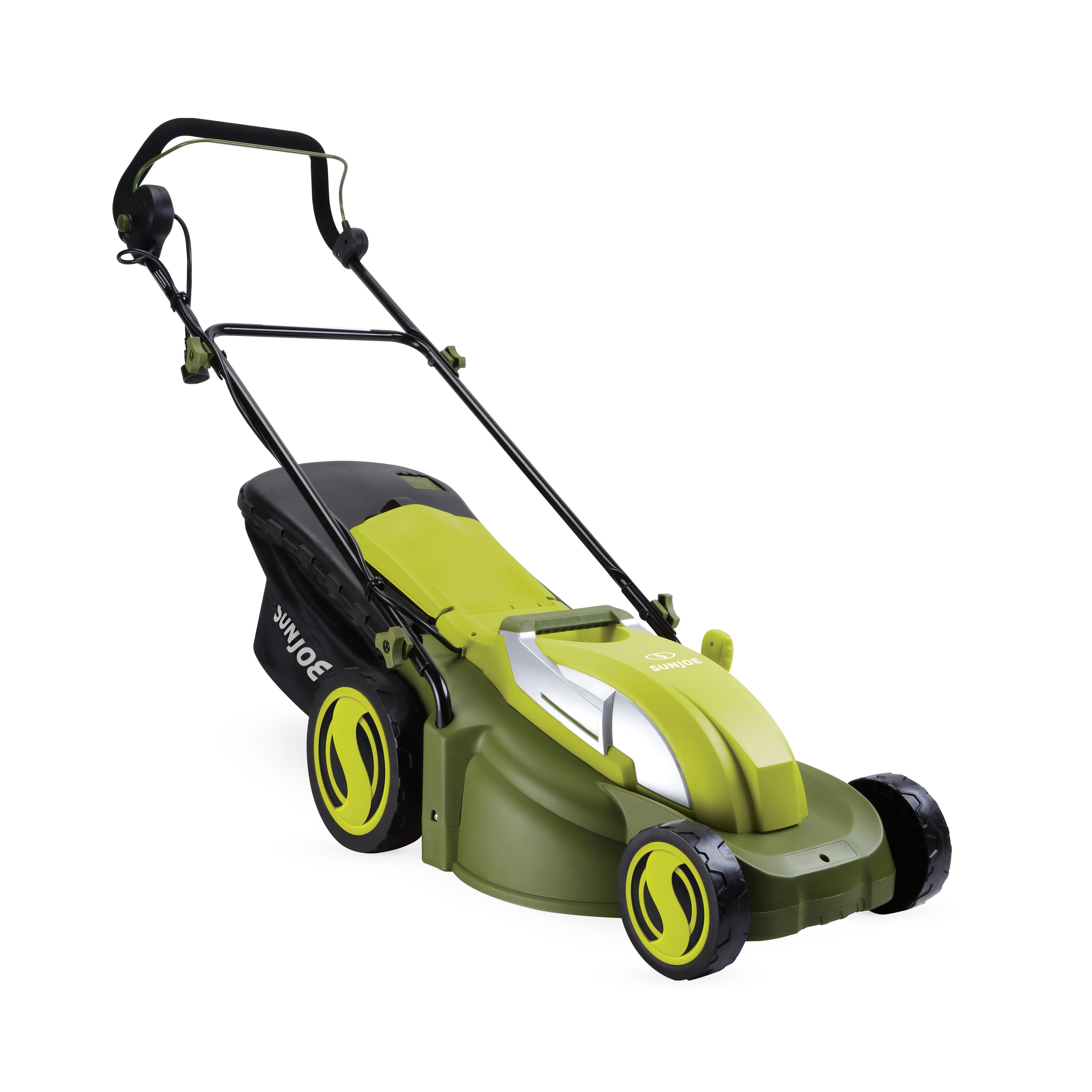 Sun Joe MJ403E 17-Inch 13 Amp Electric Lawn Mower with Mulcher - 7 Height Adjustments for Perfect Lawn Care | Ideal for Small to Medium Yards, Patios & Residential Landscaping