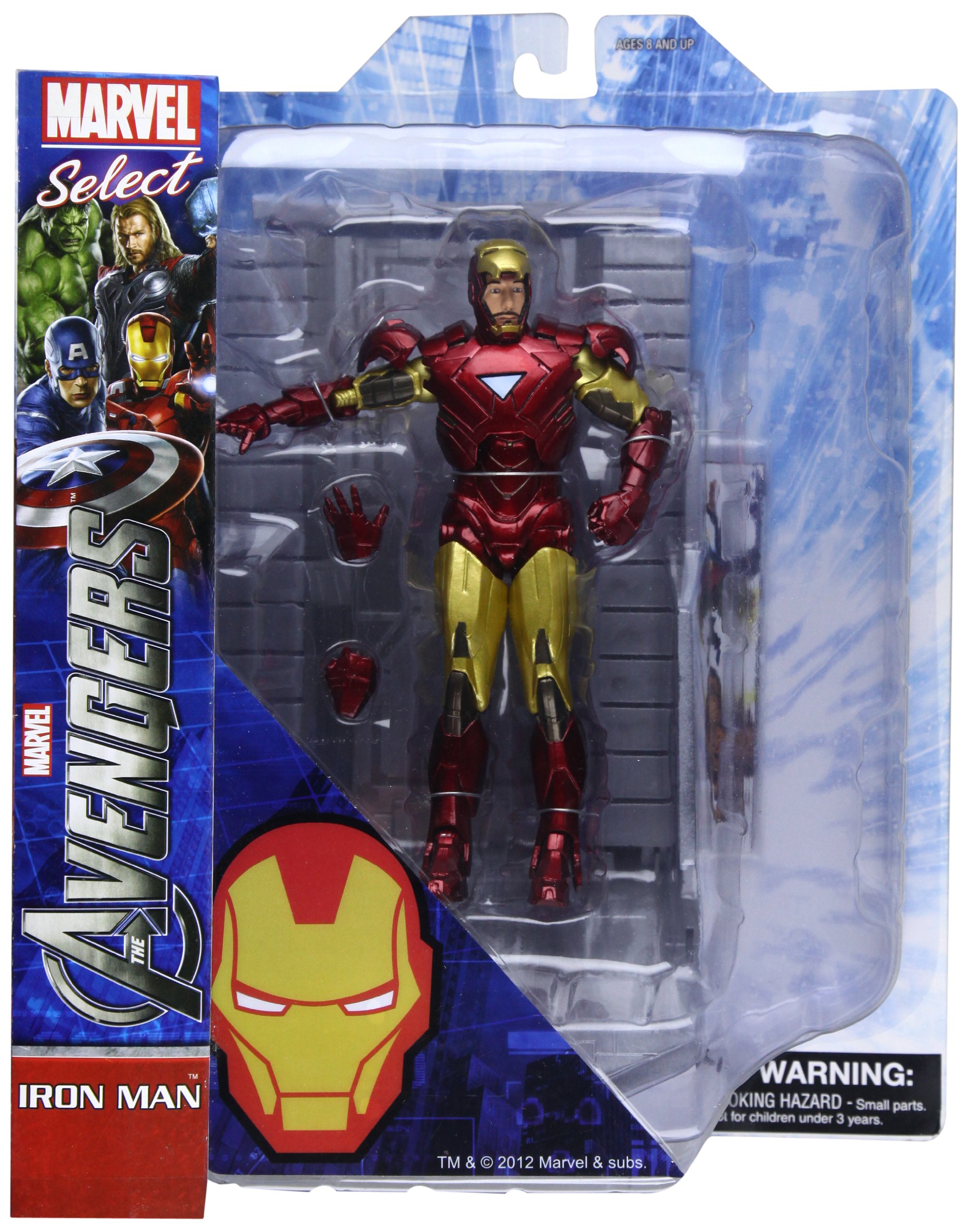 Marvel Select Avengers Iron Man Action Figure - 7-Inch Collectible Toy with Detailed Sculpt & Paint | Perfect for Display, Gifts, and Superhero Fans