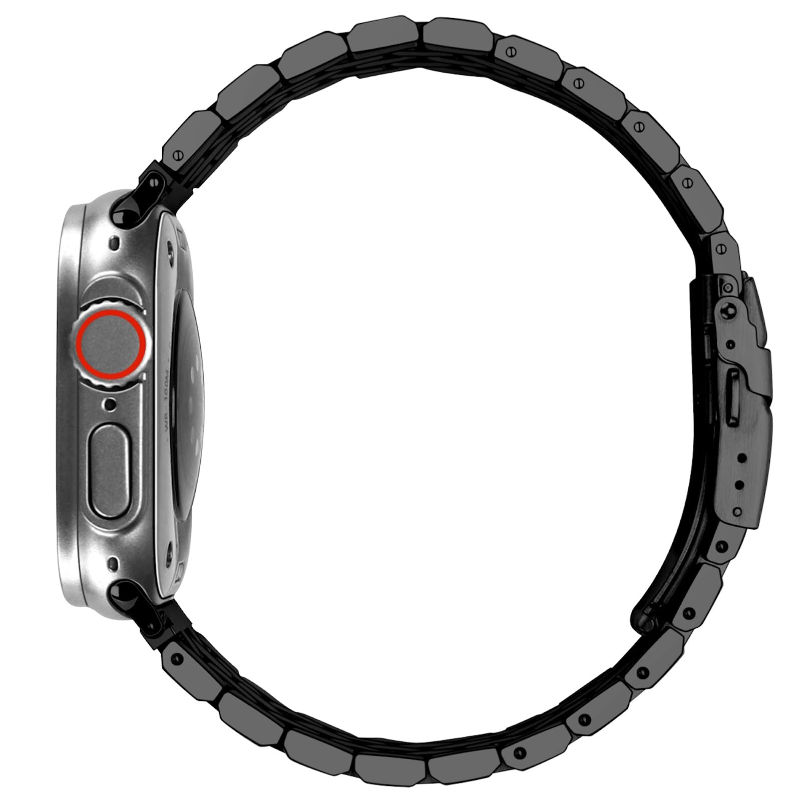 Premium Stainless Steel Apple Watch Band - Compatible with Apple Watch Ultra/Ultra 2, Series 9/8/7/6/5/4/3/2/1 & SE (38mm/40mm/41mm/42mm/44mm/45mm/49mm) - Durable Metal Strap for Men & Women - Perfect for Workouts, Office & Everyday Wear