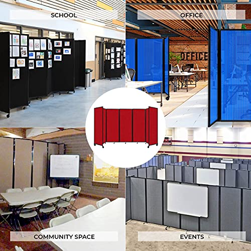 Versare 360 Portable Room Divider Privacy Screen - 25' x 6'10