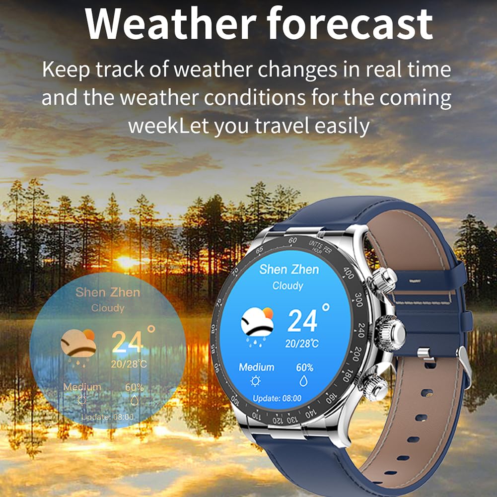 SRGDRR Men's Smart Watch with Bluetooth Call & Answer, 1.39